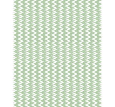 Geometric wallpaper chevron pattern green - TenStickers