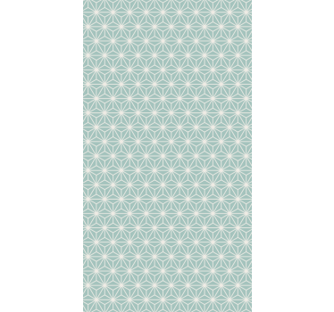 Geometric wallpaper green starburst design - TenStickers