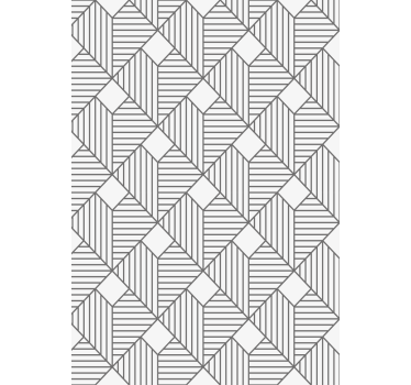 Geometric wallpaper in grey patterned style - TenStickers