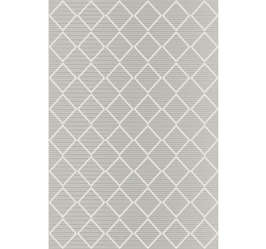Geometric wallpaper diamond pattern in gray - TenStickers
