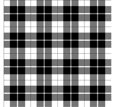 Geometric wallpaper black and white checkered - TenStickers