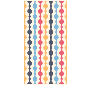 Retro wallpaper in vibrant retro lines - TenStickers