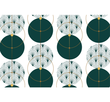 Geometric wallpaper glamour style geo art - TenStickers