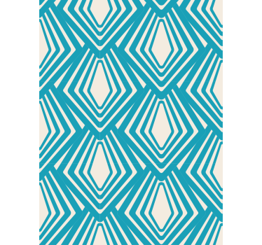 Geometric wallpaper in diamond shape design - TenStickers