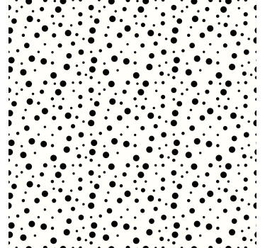 Geometric wallpaper monochrome dot pattern - TenStickers