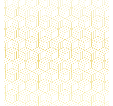 Wallpaper squares gold foil geometric cubes - TenStickers