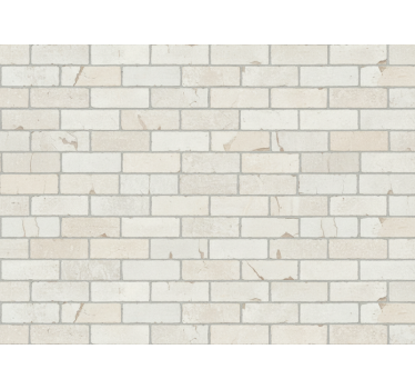 Wallpaper industrial light-colored bricks - TenStickers
