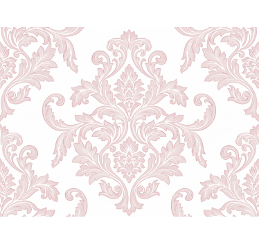 Baroque wallpaper blush damask paisley design - TenStickers