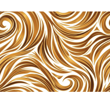 Retro wallpaper golden fur optics - TenStickers