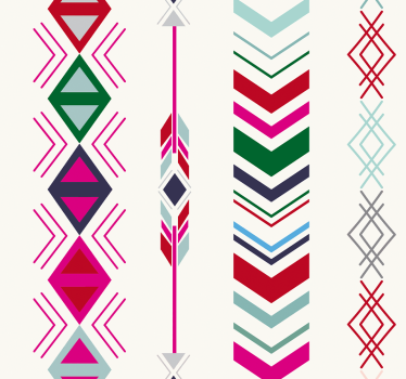 Trendy Arrow Patterns geometric wallpaper - TenStickers