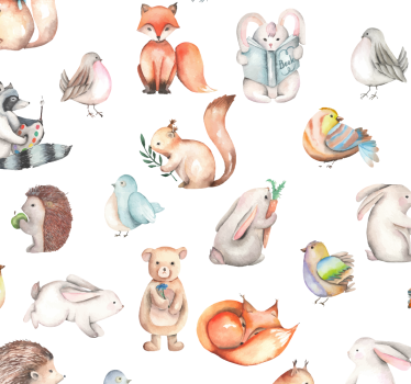 Cute Forest Bedroom Wallpaper - TenStickers