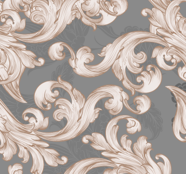 Belle grise Vintage Wallpaper - TenStickers