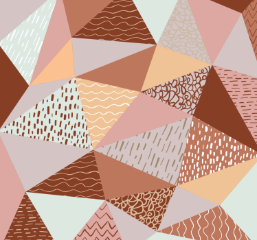 Triangles - composition Geometric Triangle Wallpaper - TenStickers