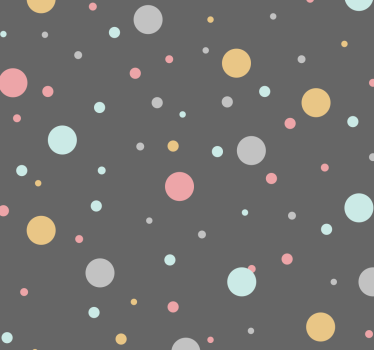 Colored dots Circle Wallpaper - TenStickers