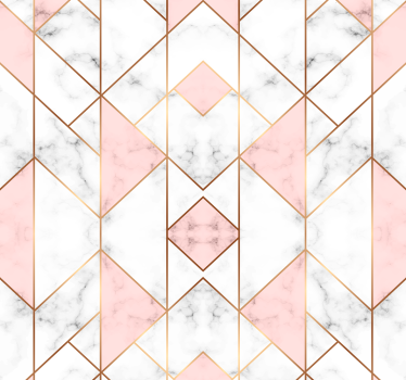 Geometric Marble Sophistication geometric wallpaper - TenStickers