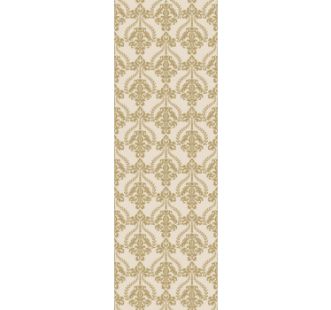 Floral beige details retro wallpaper - TenStickers