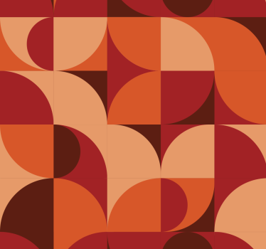 Geometric wallpaper retro geometric design - TenStickers