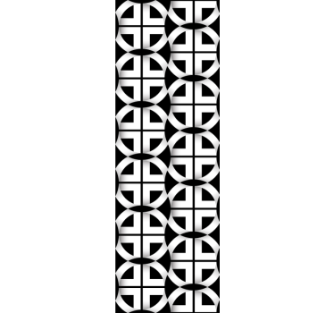 Geometric wallpaper geometric circle mesh - TenStickers