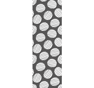 Geometric wallpaper geometric circle pattern - TenStickers