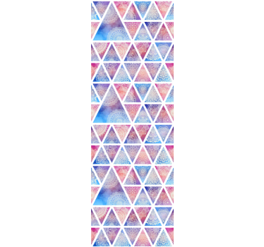 Geometric wallpaper geometric triangular array - TenStickers