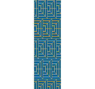 Angular Maze geometric wallpaper - TenStickers