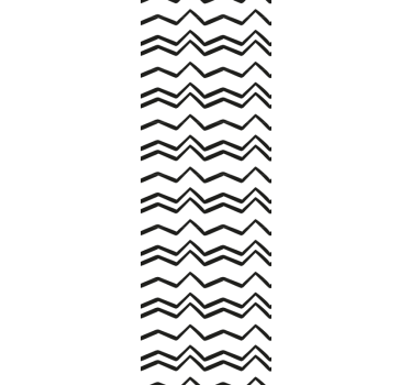 Angular Zigzag geometric wallpaper - TenStickers