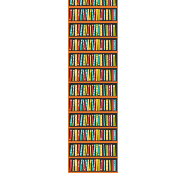 Full colorful library wallpaper - TenStickers