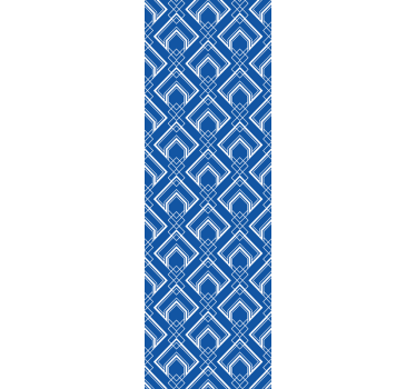 Geometric wallpaper in blue geometric pattern - TenStickers
