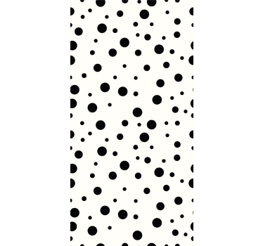 Polka dots wallpaper in polka dots design - TenStickers