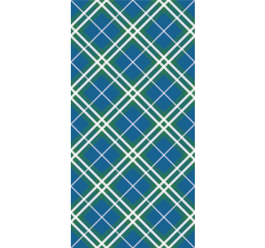 Geometric Tartan geometric wallpaper - TenStickers