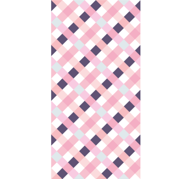 Pastel Argyle Pattern wallpaper geometric - TenStickers