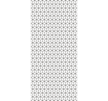 Geometric wallpaper geometric cubic pattern - TenStickers