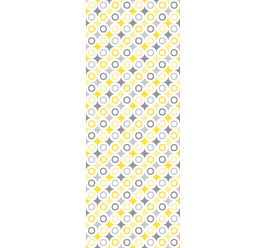 Circular Pattern polka dots wallpaper - TenStickers