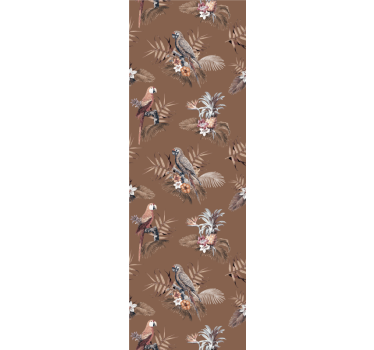 Tropical Bird Motif birds in wallpaper - TenStickers