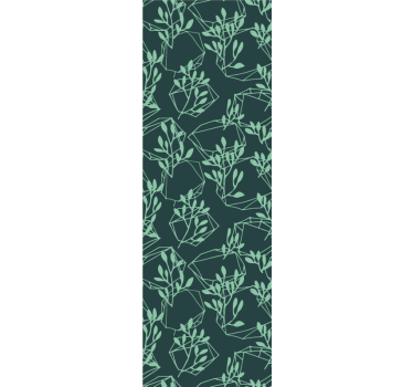 Geometric wallpaper geometric foliage pattern - TenStickers