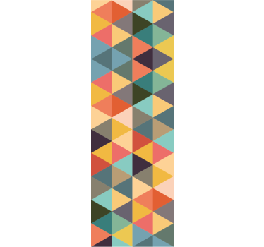 Colorful Triangles wallpaper geometric - TenStickers