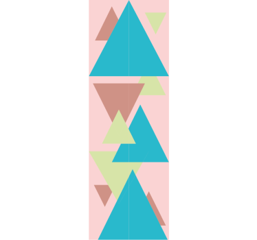 Abstract Geometry Mural geometric wallpaper - TenStickers