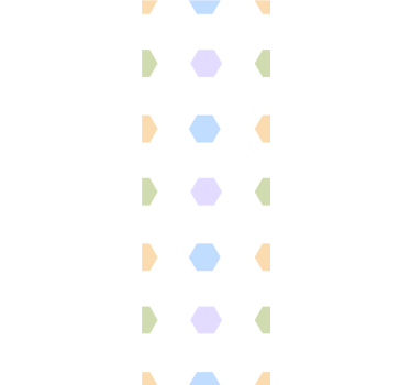 Pastel Hexagons wallpaper geometric - TenStickers