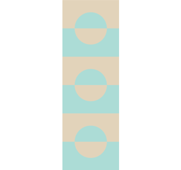 Striped Circle Pattern wallpaper geometric - TenStickers