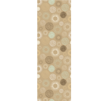 Circular Motif Pattern wallpaper geometric - TenStickers