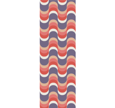 Rhythmic Wave Pattern polka dots wallpaper - TenStickers