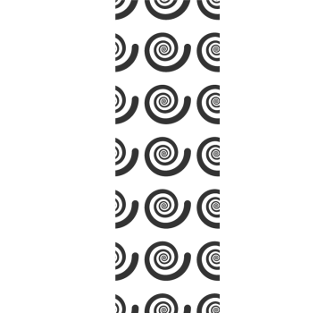 Spiral Pattern geometric wallpaper - TenStickers