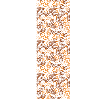 Spiral Swirls Pattern geometric wallpaper - TenStickers