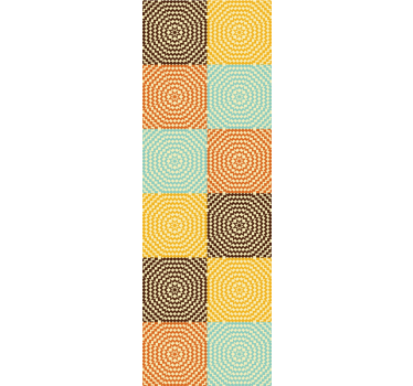 Geometric Twisted Squares geometric wallpaper - TenStickers