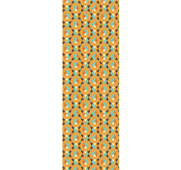 Geometric wallpaper geometric retro print - TenStickers