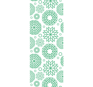 Geometric Blooms geometric wallpaper - TenStickers