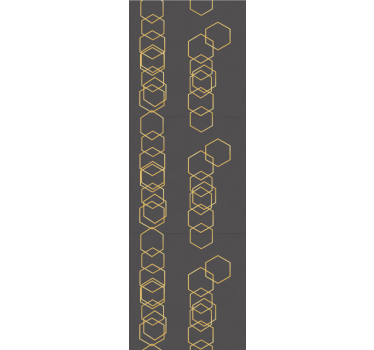 Geometric wallpaper with linear pattern design - TenStickers