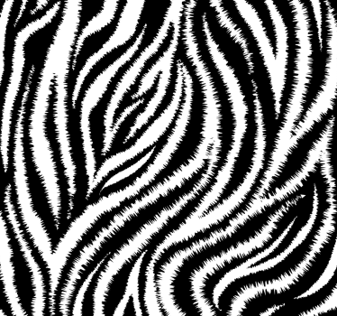 Classic irregular black and white zebra Lounge wallpaper - TenStickers