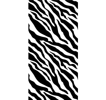 Black and white animal print zebra Lounge wallpaper - TenStickers
