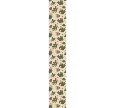 Folksy Avian Design birds in wallpaper - TenStickers